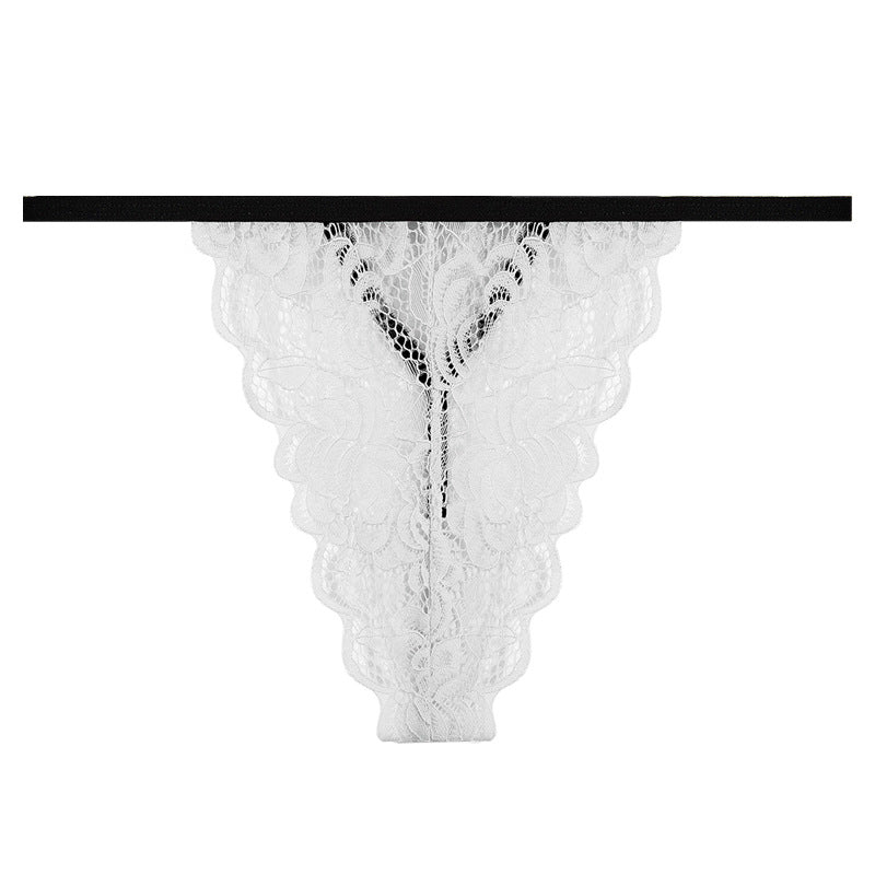 FREEDOMBEAUTY | 2025 New European and American sexy one-piece bikini classic thong T-pants women, lace thong daily wear