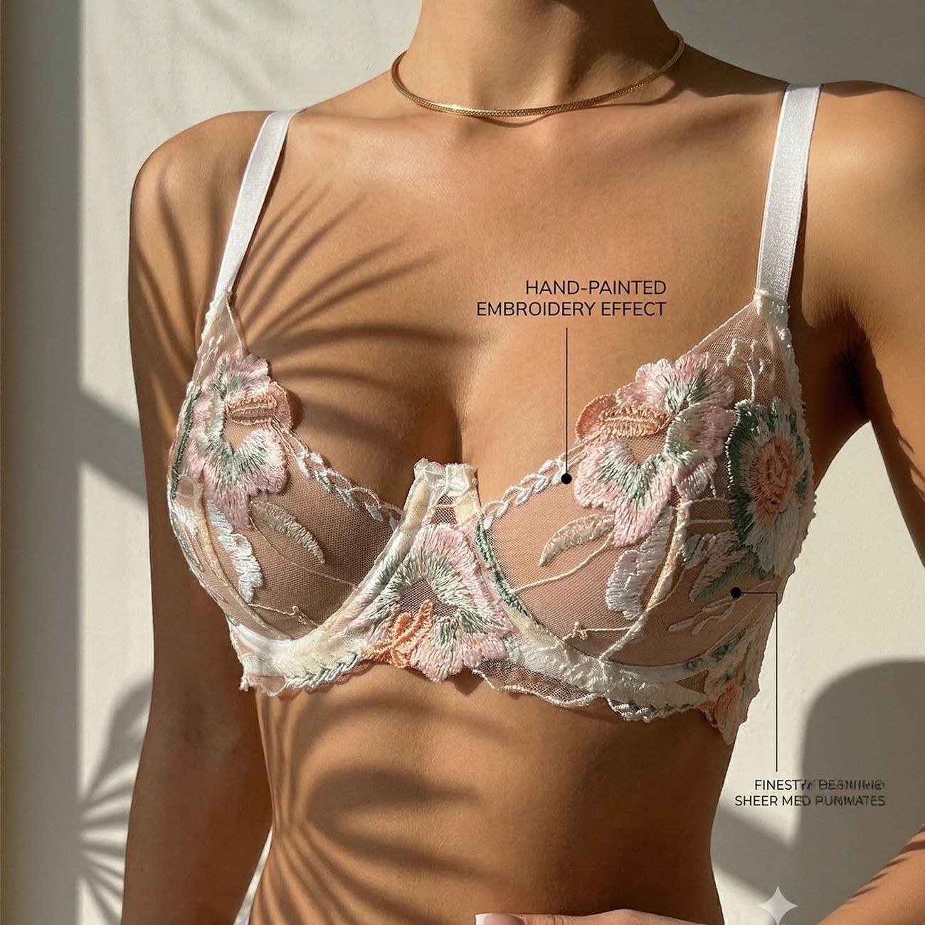 FREEDOMBEAUTY | DIER Women's Underwear Foreign Trade Explosive Underwear Set Flower Embroidered Lace Underwear Thong Set