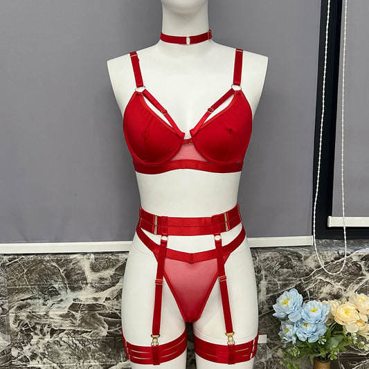 freedombeauty|Amazon's new sex underwear multi-piece chain garter sex dress