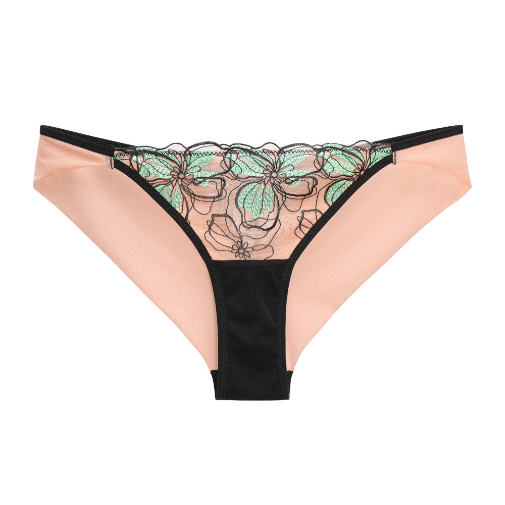 FREEDOMBEAUTY | 1/2 cup balcony cup soft comfortable breathable opaque bra panties briefs set sexy underwear