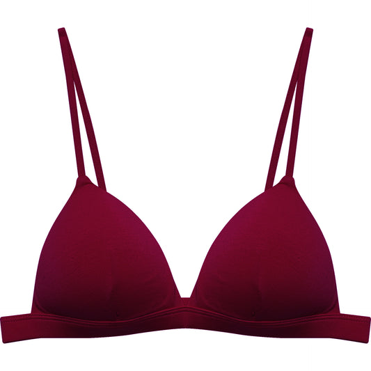 FREEDOMBEAUTY | 809 Upgraded Lenzing Modal Dopamine French Minimalist Triangle Cup Spice Girl Sexy Comfortable Thin Bra