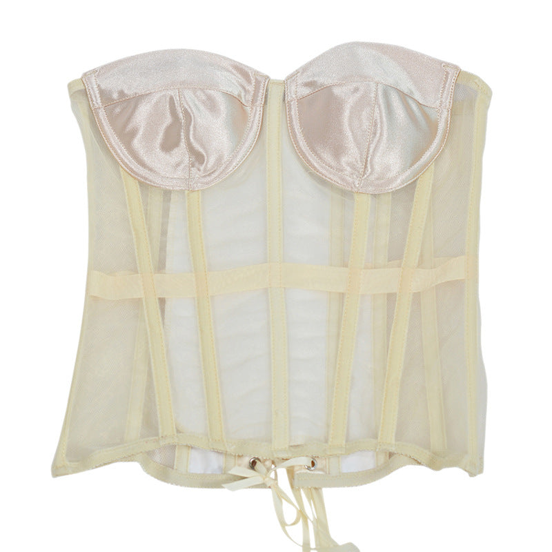 Freedombeauty | Early Spring 2022 Perspective Mesh Thin Bodysuit Women's Sexy Underwear
