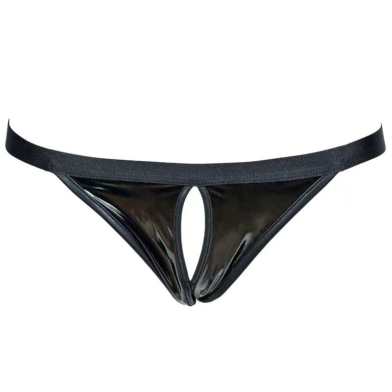 FREEDOMBEAUTY | FQ2812 patent leather series micro-elastic imitation leather steel ring quality export single bra sexy underwear garter combination