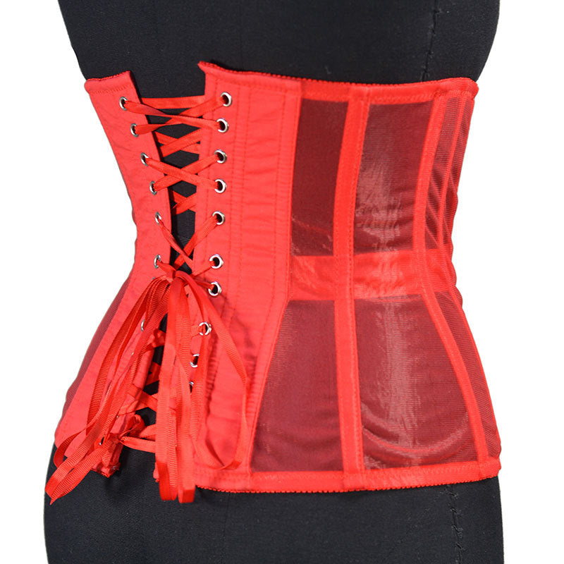Freedombeauty | 2401 Steel Bone Medium and Long 25cm Summer Cool and Breathable Mesh Thin Fish Bone Girdle Breathable Waist Seal