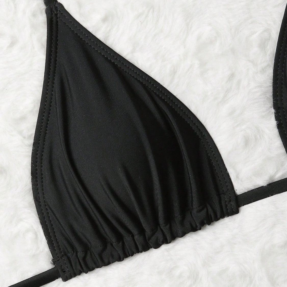 FREEDOMBEAUTY | New swimsuit women's sexy lace three-piece swimsuit women's bikini neck blouse vacation swimsuit