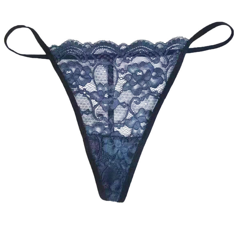 FREEDOMBEAUTY | 2025 New European and American sexy one-piece bikini classic thong T-pants women, lace thong daily wear