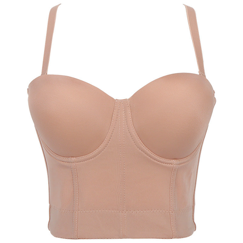 freedombeauty｜Hot Sale Small Suspender Tube Top Removable Shoulder Strap Shaping Bra DB081