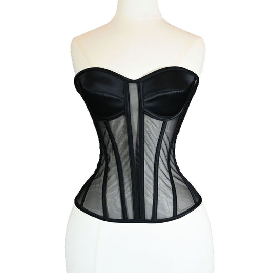 Freedombeauty | 7015 single yarn three-dimensional chest cup mesh bra wedding dress primer perspective cool bra