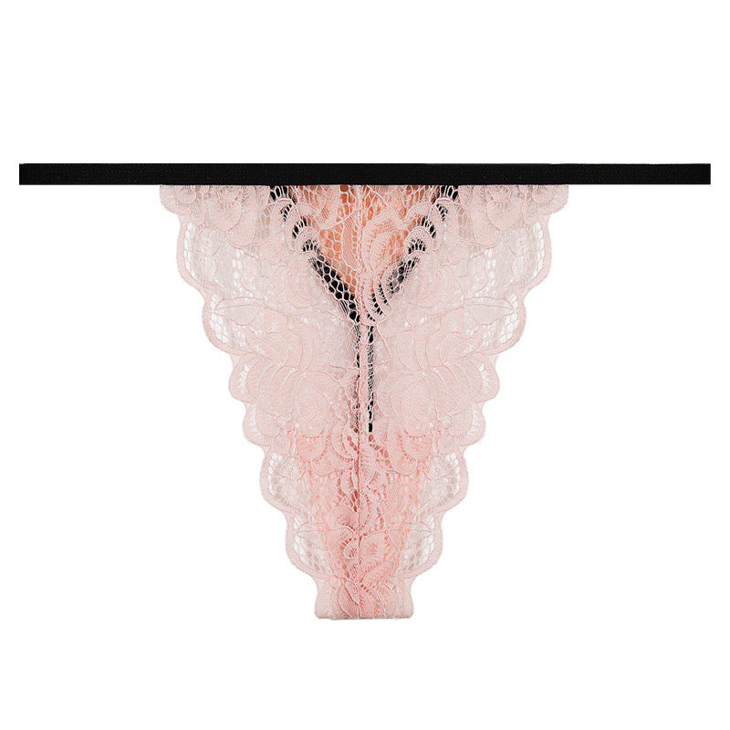 FREEDOMBEAUTY | 2025 New European and American sexy one-piece bikini classic thong T-pants women, lace thong daily wear