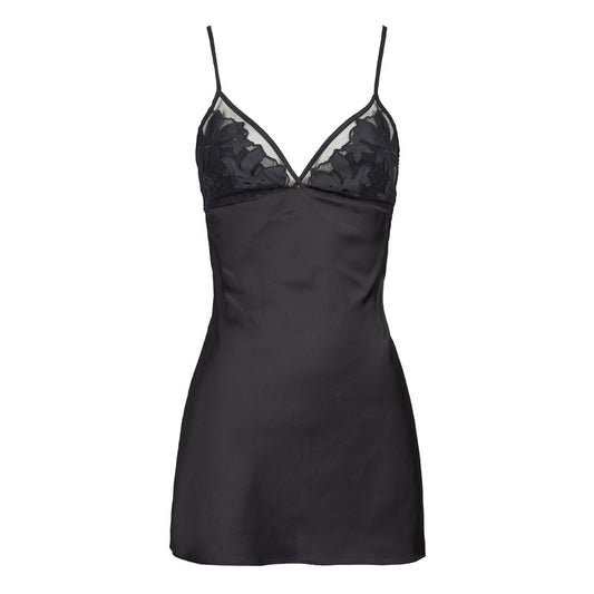 FREEDOMBEAUTY | FQ2721 Dimensional * Laser Embroidery Floral Sexy Suspender Nightdress Deep V Beautiful Back Dress Comfortable Slip Home Girl