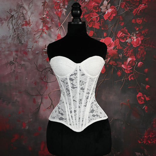 FREEDOMBEAUTY | 7026 French three-dimensional carved lace fashionable simple and versatile retro steel bra