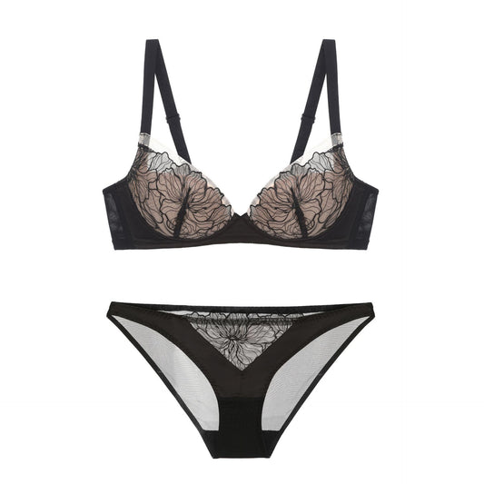 FREEDOMBEAUTY | Lace without steel ring to show the size of the chest, the upper support of the chest is gathered and closed, and the secondary breasts are adjusted. Underwear women's suit bra cover
