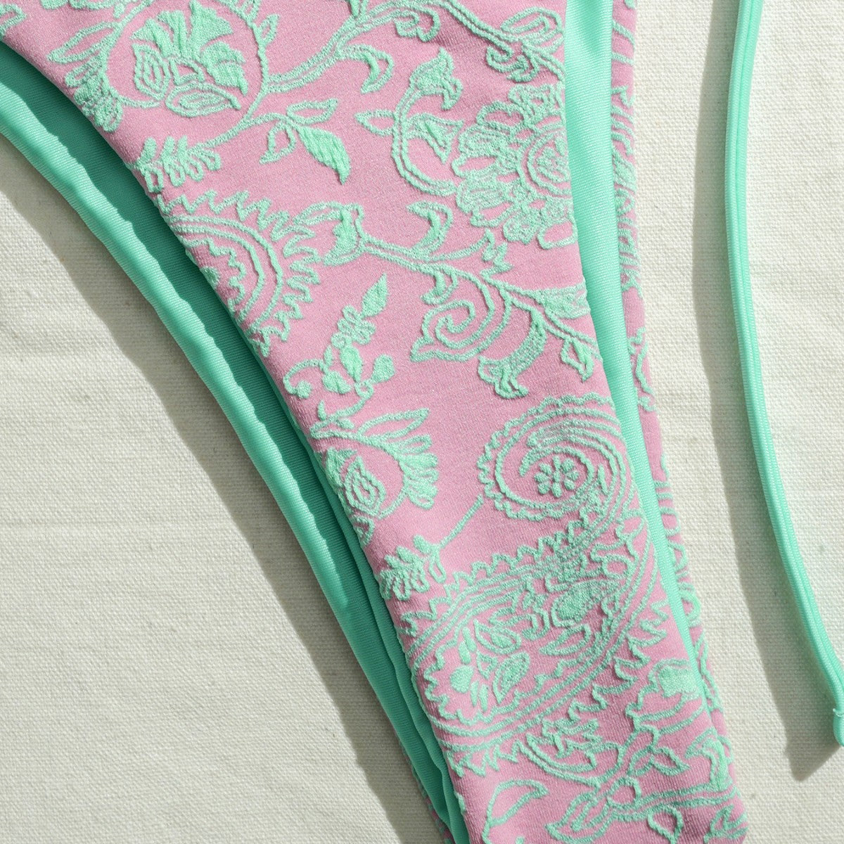 FREEDOMBEAUTY | Double fabric bikini special fabric lace-up swimsuit women's swimwear factory direct sales wholesale