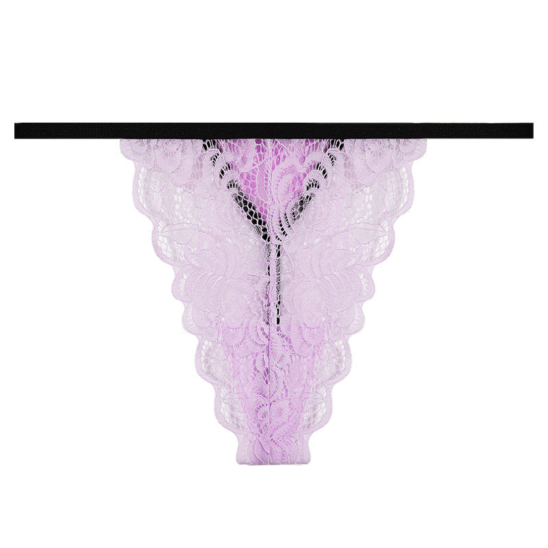 FREEDOMBEAUTY | 2025 New European and American sexy one-piece bikini classic thong T-pants women, lace thong daily wear