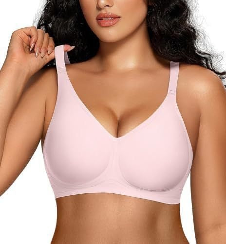 FREEDOMBEAUTY | Cross-border European and American seamless soft support wireless fixed cup comfortable bra bra underwear women's gathering lifting upward support