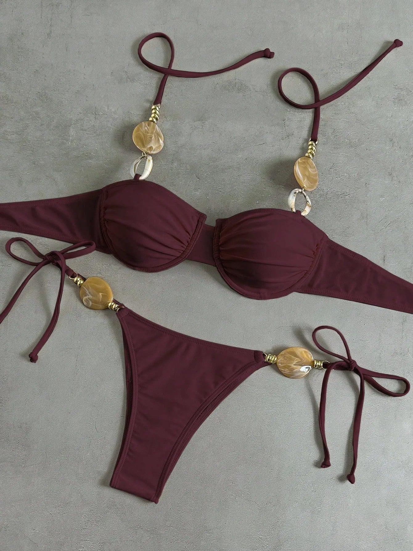 FREEDOMBEAUTY | 2026 New Bikini Set Amazon Split
