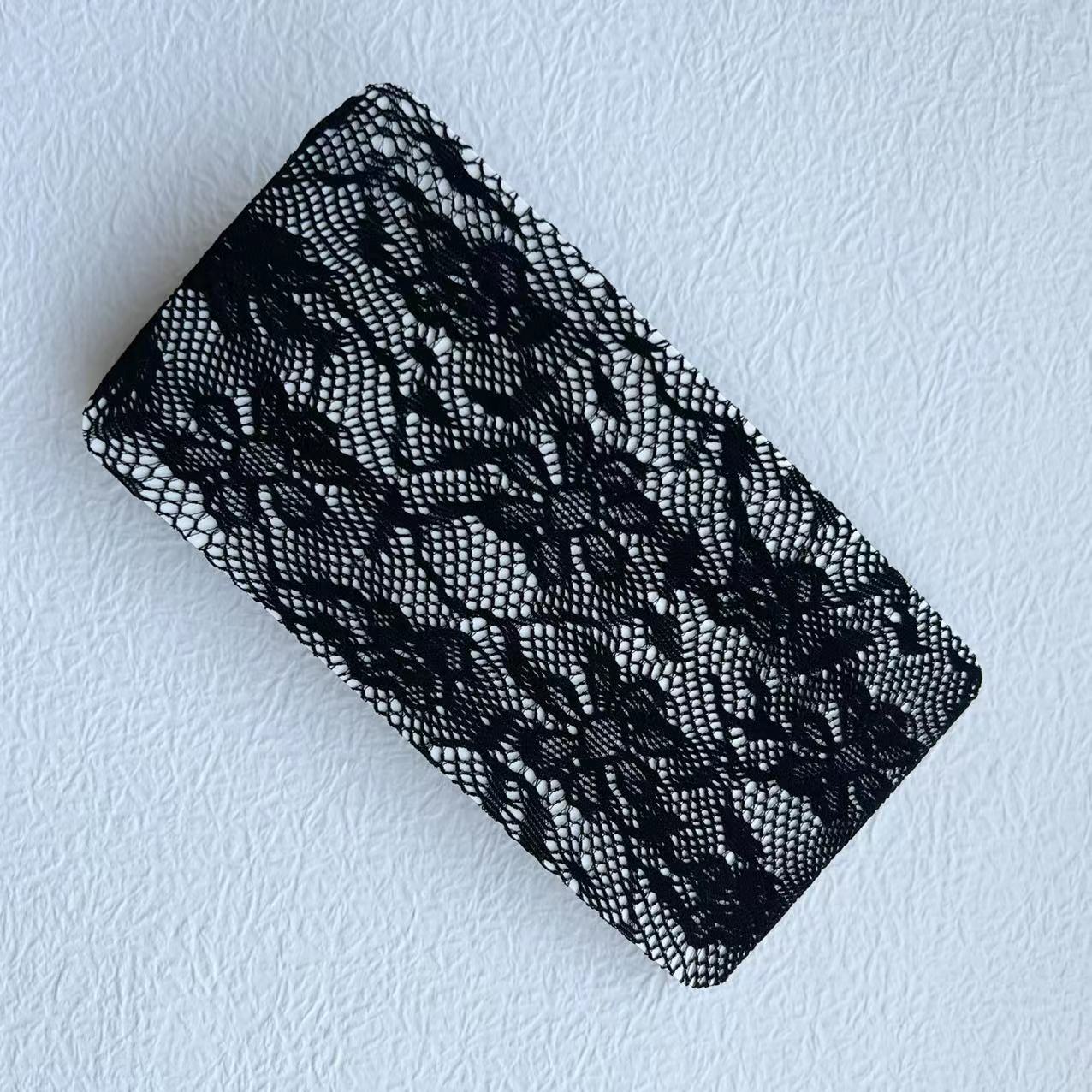 FREEDOMBEAUTY | Spring/Summer 2024 New Vintage French Flower Rose Bouquet Coffee Mesh Socks Jacquard Pantyhose Hollow Brown