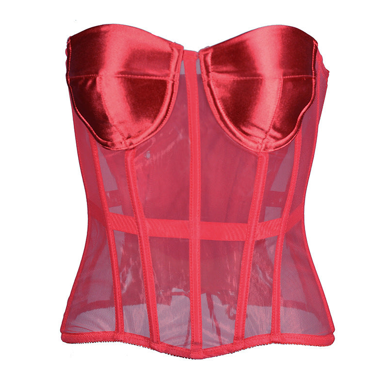 Freedombeauty | Early Spring 2022 Perspective Mesh Thin Bodysuit Women's Sexy Underwear