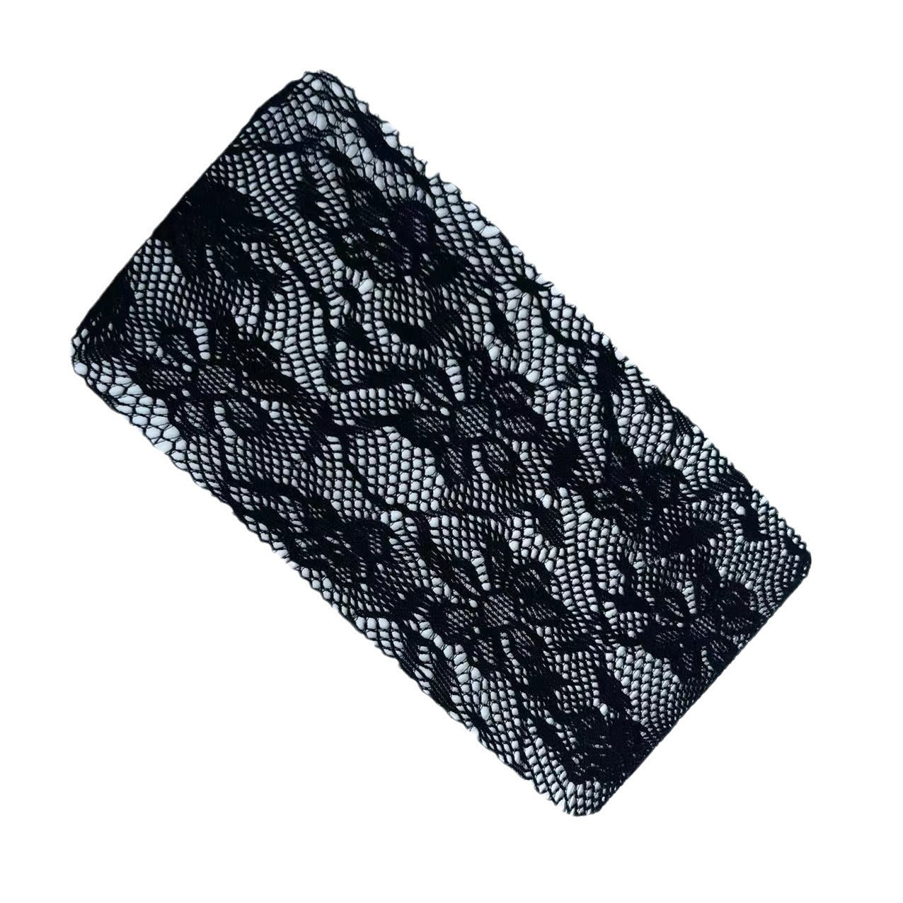 FREEDOMBEAUTY | Spring/Summer 2024 New Vintage French Flower Rose Bouquet Coffee Mesh Socks Jacquard Pantyhose Hollow Brown