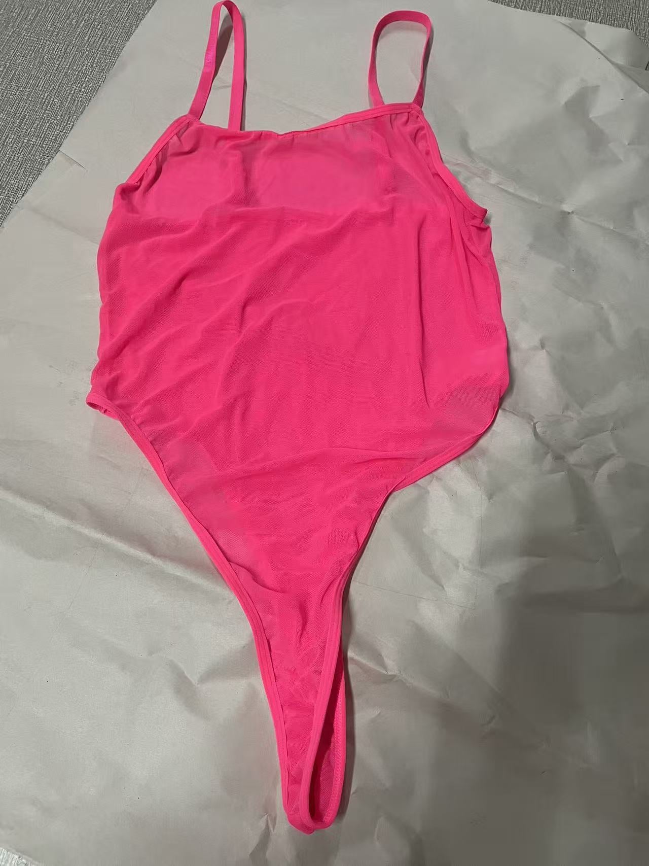 FREEDOMBEAUTY | New European and American, body sculpting suspender onesie, sexy perspective erotic underwear one-piece corset