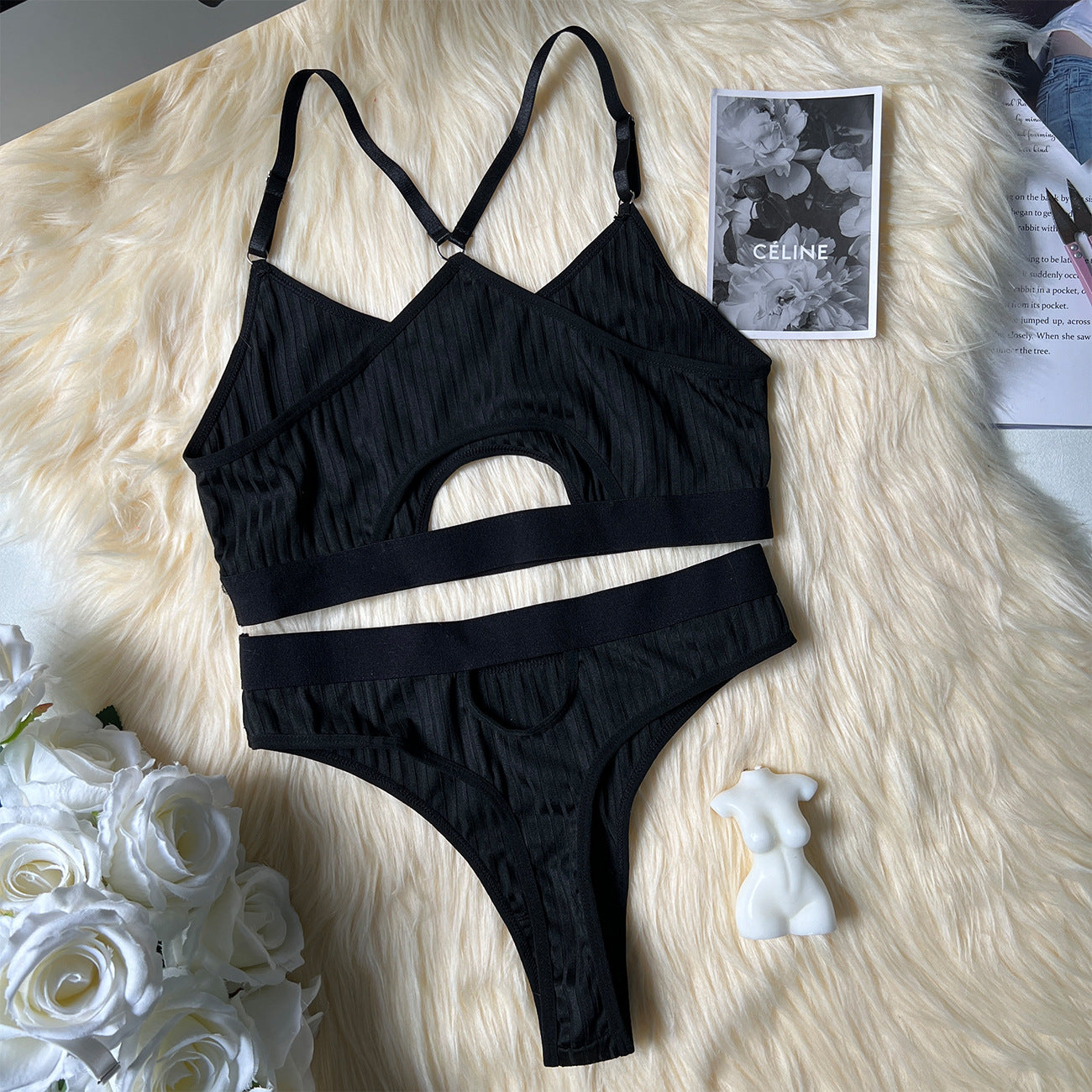 freedombeauty|Casual cute underwear hot-selling 2-piece underwear sexy set