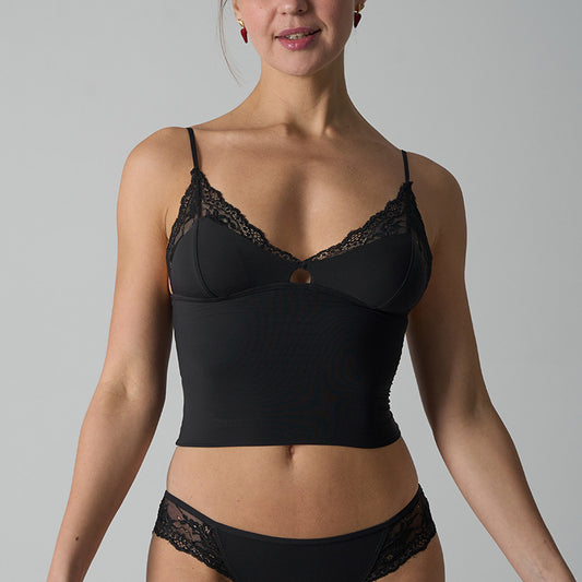 FREEDOMBEAUTY | SK * M Kardashian LACE Top SK Home Ultra Elastic Strap Chest Pad Skin-friendly Sexy Lace Adjustable Sling