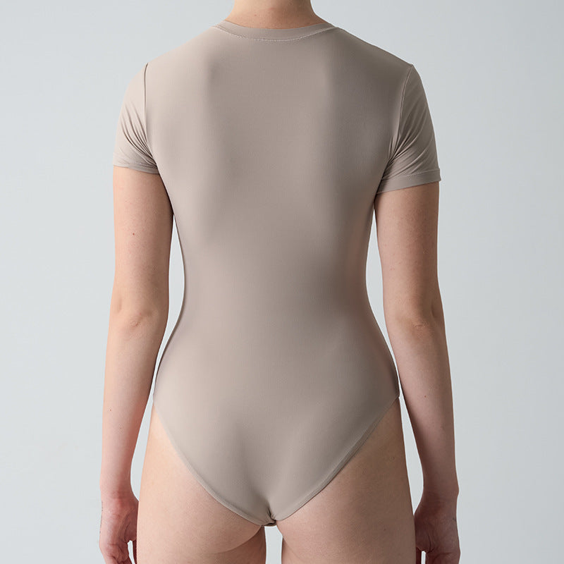Freedombeauty | T-SHIRT BODYSUIT Short Sleeve onesie One-piece SK Home Pilates Slim Naked Sense Yoga One-piece