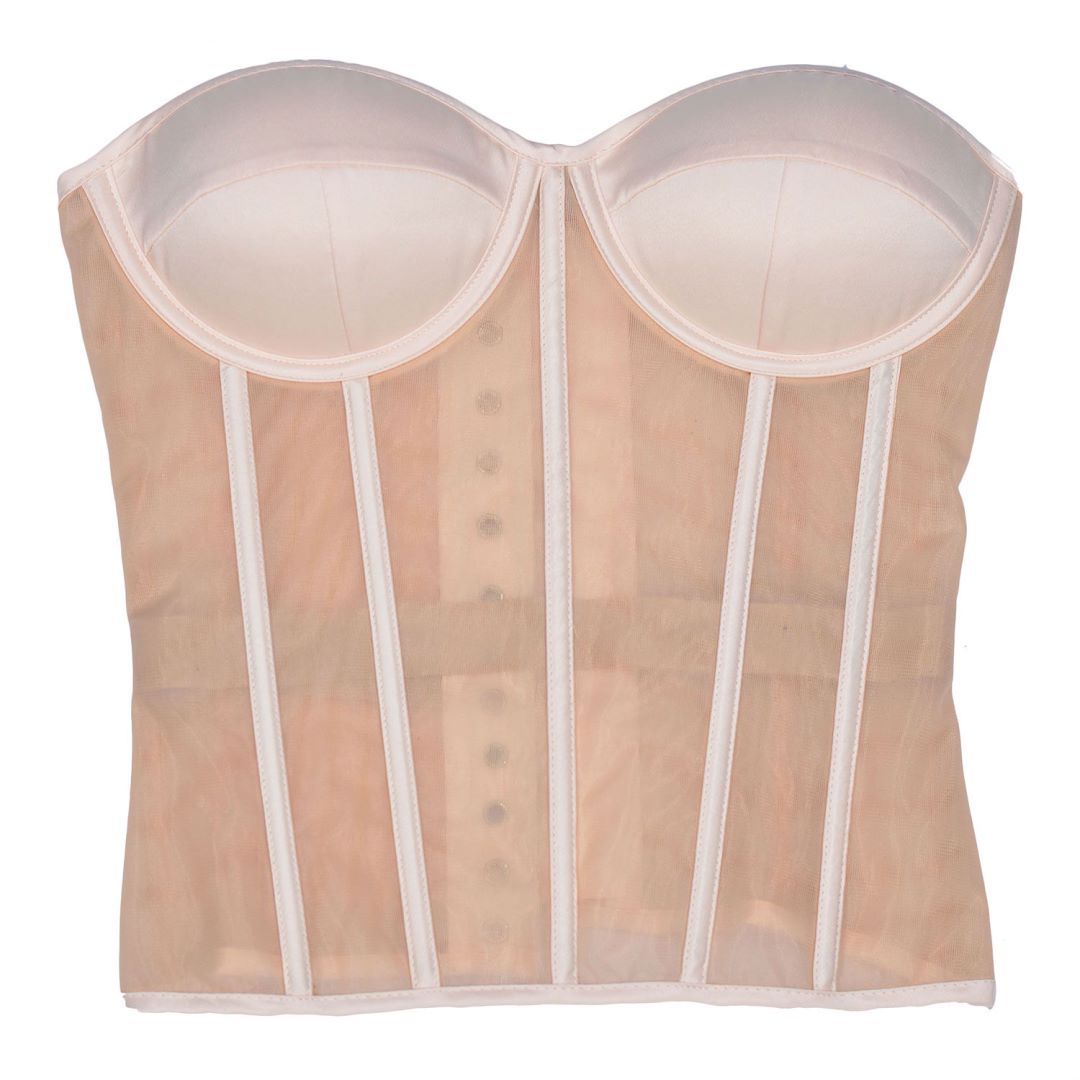 Freedombeauty | 707 breast cup mesh bra wedding dress base perspective cool