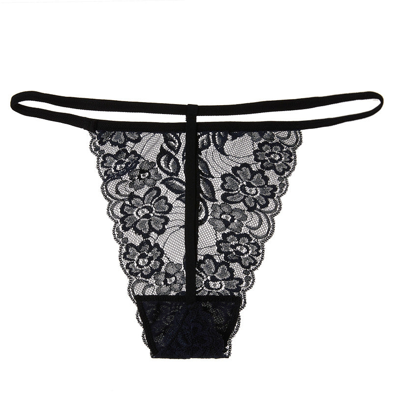 FREEDOMBEAUTY | 2025 New European and American sexy one-piece bikini classic thong T-pants women, lace thong daily wear