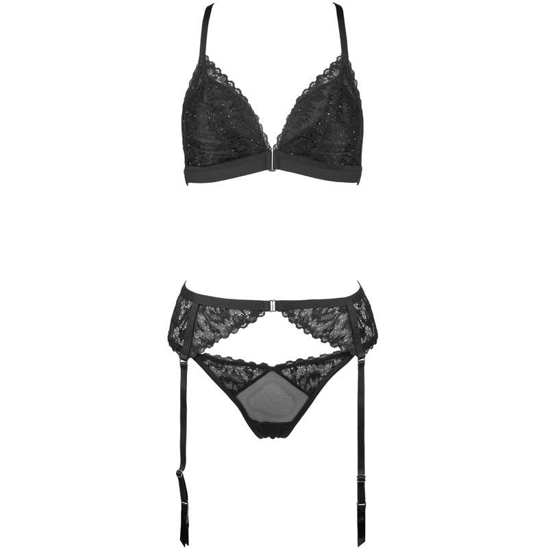 FREEDOMBEAUTY | FQ2850 Sandwich Triangle Cup Honeycomb Cotton Cup Beautiful Back No Steel Rim Thin Cotton Cup Comfortable Bra Big Breast Small
