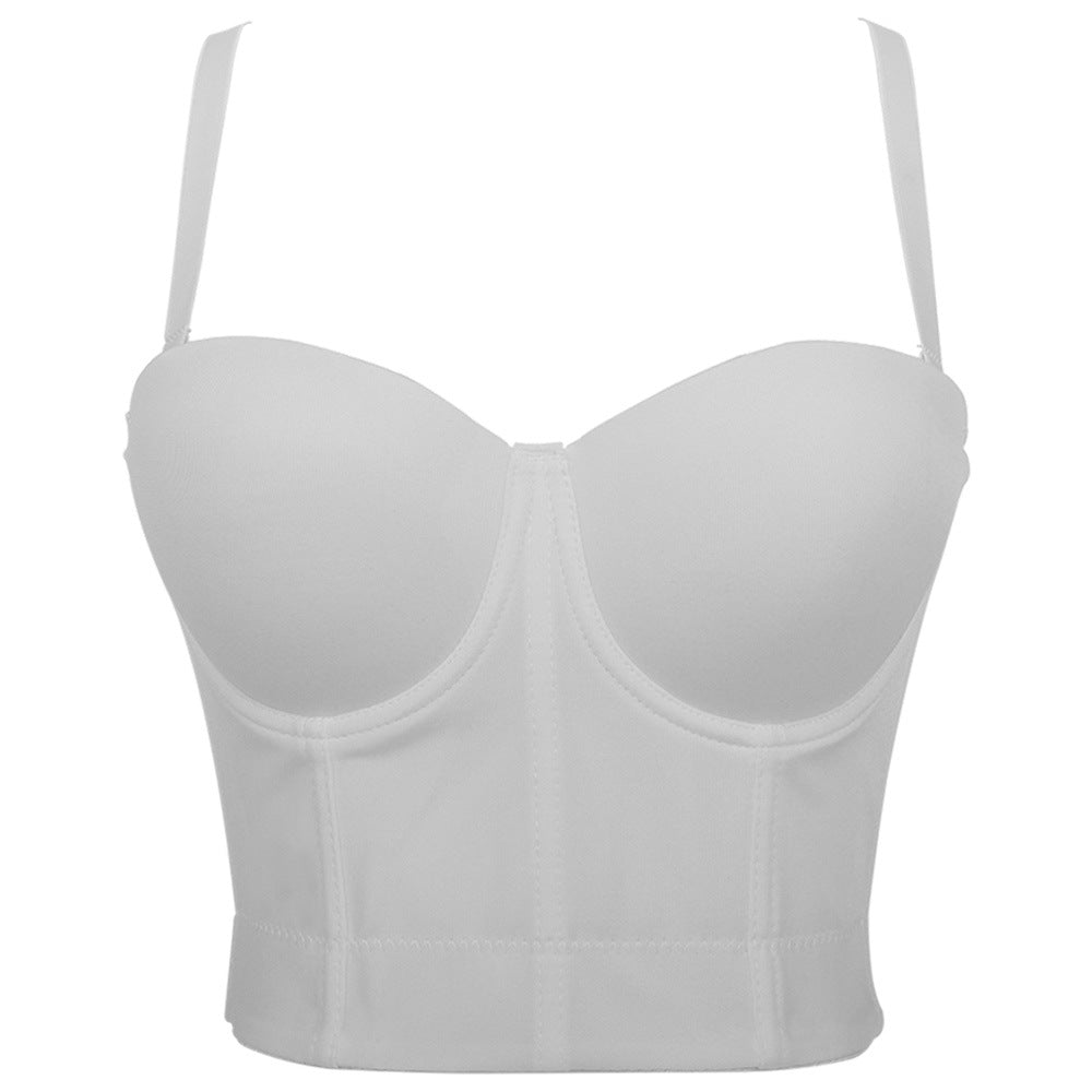 freedombeauty｜Hot Sale Small Suspender Tube Top Removable Shoulder Strap Shaping Bra DB081
