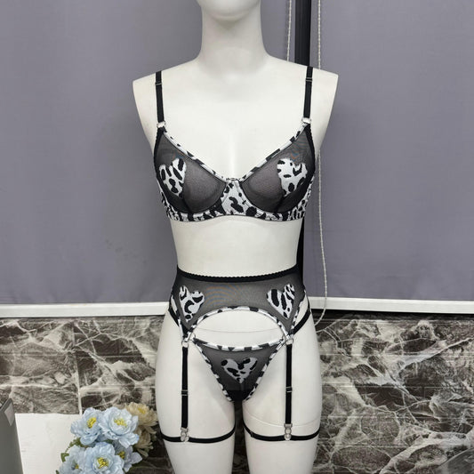 freedombeauty|Sex Love Sexy Leopard Print Underwear Sex Underwear Sex Underwear Kit