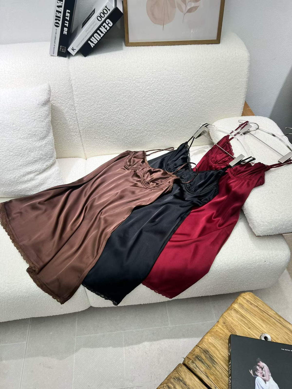 FREEDOMBEAUTY | Simulated silk loungewear satin comfortable pajamas vest European and American style cross-border sexy suspender nightdress dress