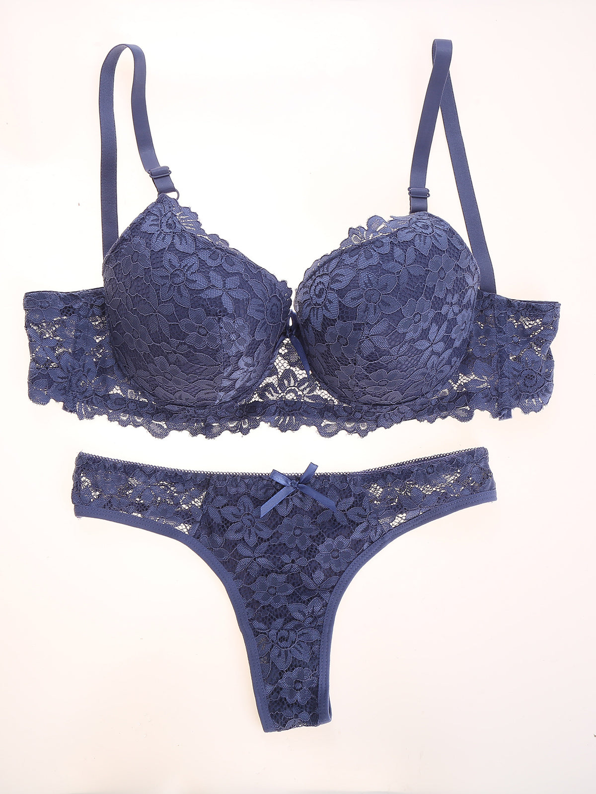 FREEDOMBEAUTY | Luxury Sexy Women's Lace Bra Set French Lace Underwear Panties Gathering Comfortable Lace Hook