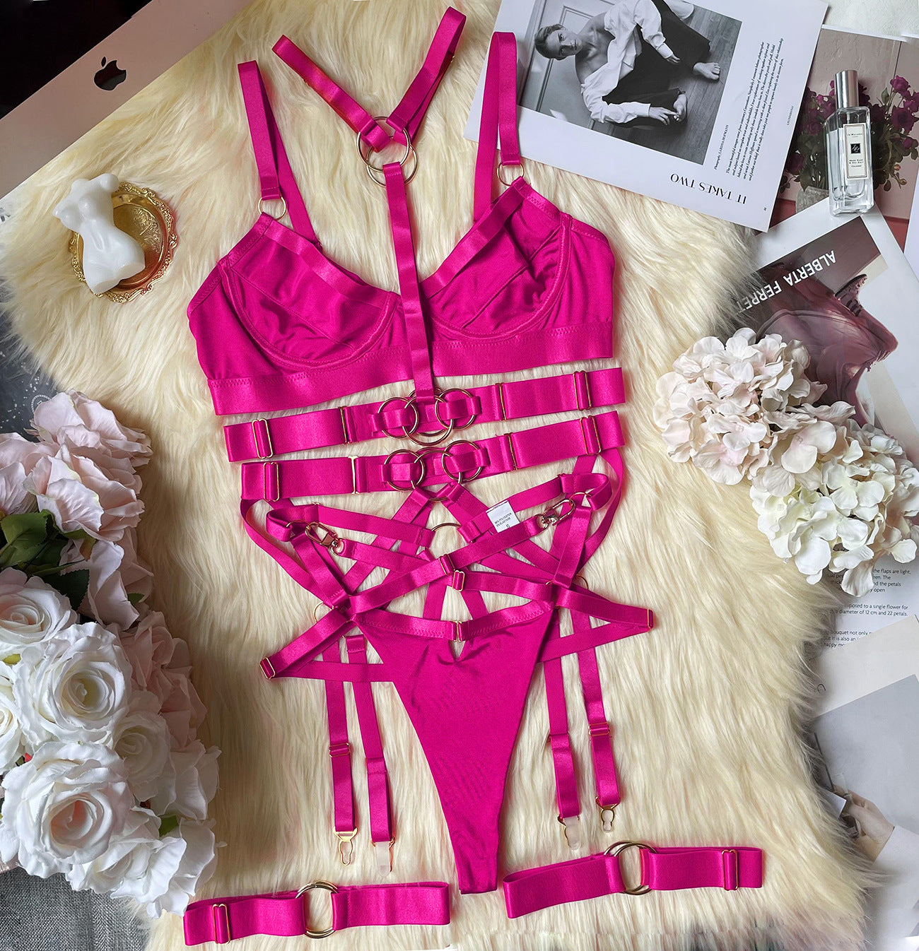 freedombeauty|Sex Bundles Heavy Industry Straps Neck Gathering Sexy Sex Underwear Kit