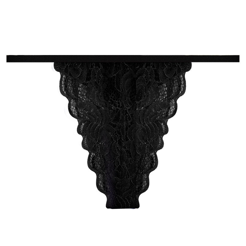 FREEDOMBEAUTY | 2025 New European and American sexy one-piece bikini classic thong T-pants women, lace thong daily wear