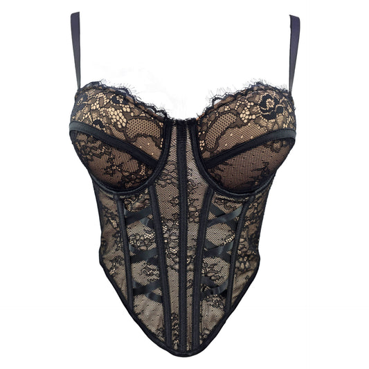 FREEDOMBEAUTY | 2025 new high-end sexy babes slim and thin lace suspender vest women's outer wear underwear tube top trend