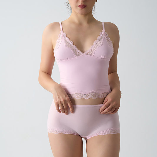 Freedombeauty | FIT EVERYBODY LACE SET Lace Set Lightweight Lace Triangle Suspender Flat Corner Lace Panties Women