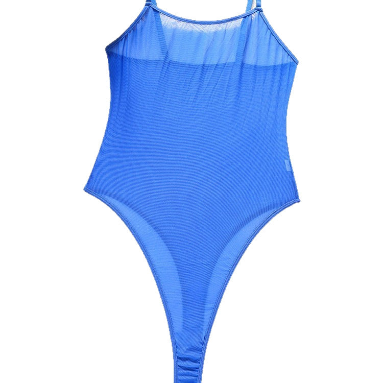 FREEDOMBEAUTY | New European and American, body sculpting suspender onesie, sexy perspective erotic underwear one-piece corset