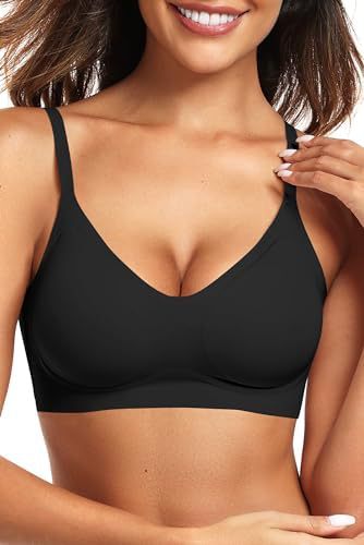 FREEDOMBEAUTY | Vertvie Women's Seamless Bra Wireless Comfort, Folds Up Like Butter, Soft for All Girls