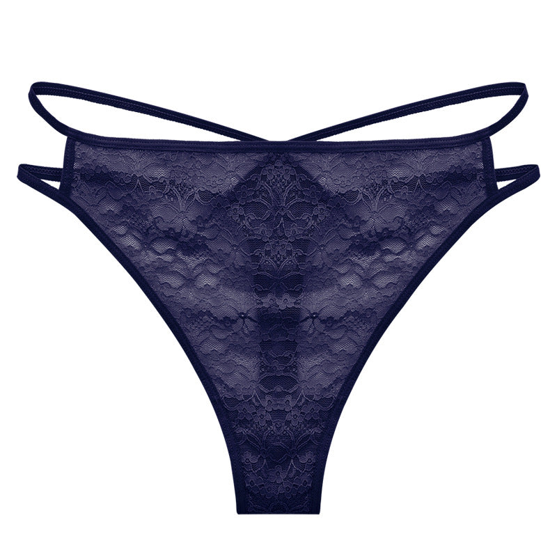 FREEDOMBEAUTY | Foreign trade sexy lace underwear women, temptation seamless fitness thong explosion low waist thin belt T pants new wholesale