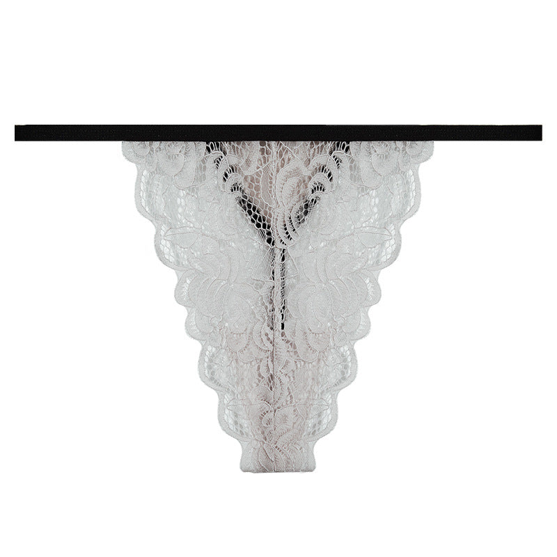 FREEDOMBEAUTY | 2025 New European and American sexy one-piece bikini classic thong T-pants women, lace thong daily wear