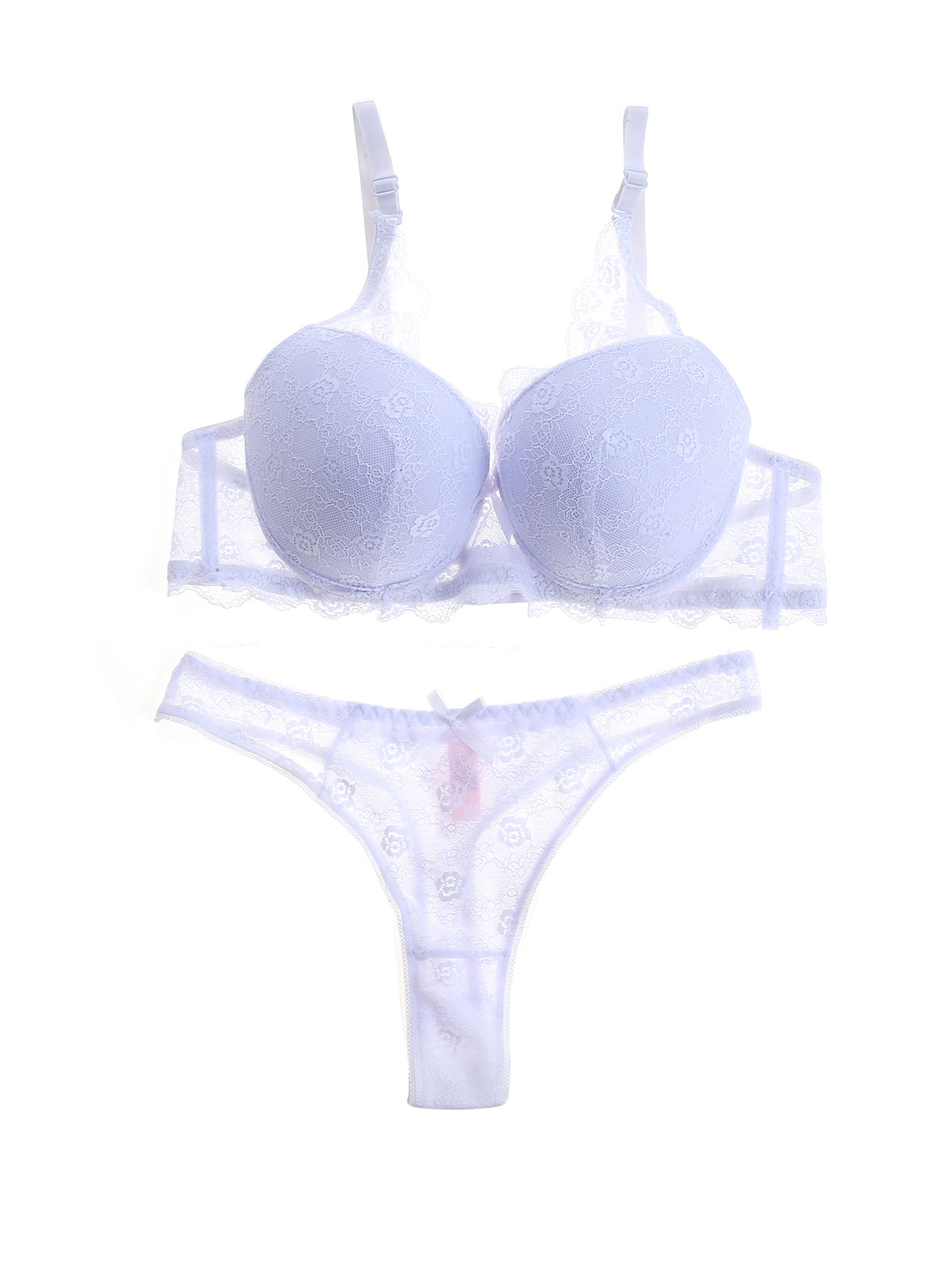 FREEDOMBEAUTY | Lace bra set underwear underwear cross-border black chest large anti-sagging gathering top support thin strapless