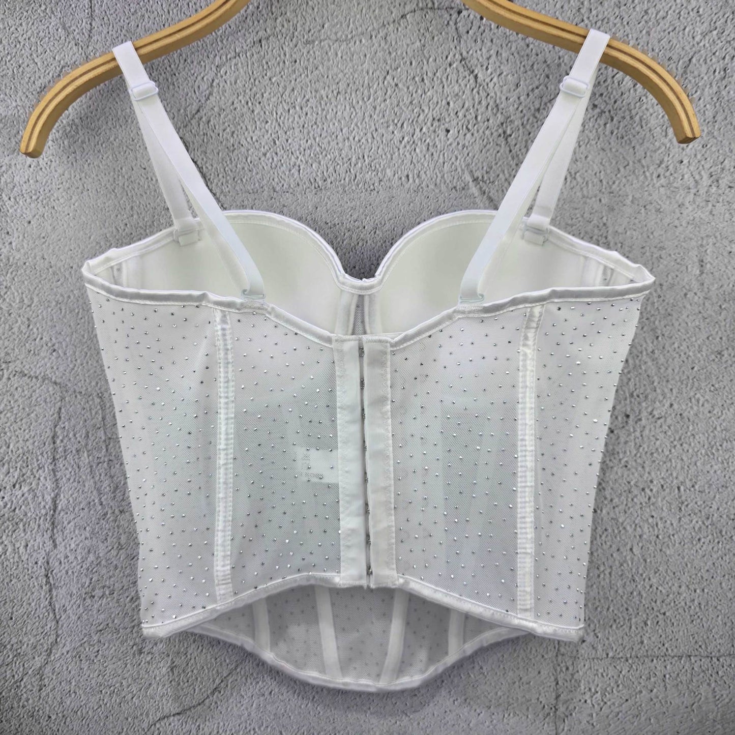 FREEDOMBEAUTY | 2025 new hot diamond fashion sexy nightclub style temperament open button slim fit Spice girl small suspender vest top tide