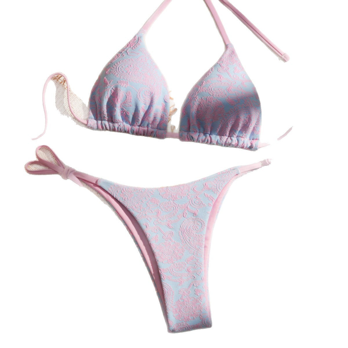 FREEDOMBEAUTY | Double fabric bikini special fabric lace-up swimsuit women's swimwear factory direct sales wholesale