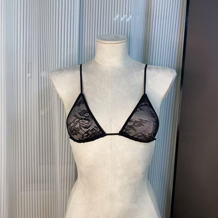 FREEDOMBEAUTY | FQ2967 SKIMS Kardashian stretch lace sexy triangle cup with stylish strap adjustment pure lust hottie