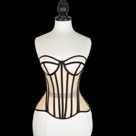 Freedombeauty | 758 breast cup mesh bra wedding dress primer perspective cool fish bone steel bone