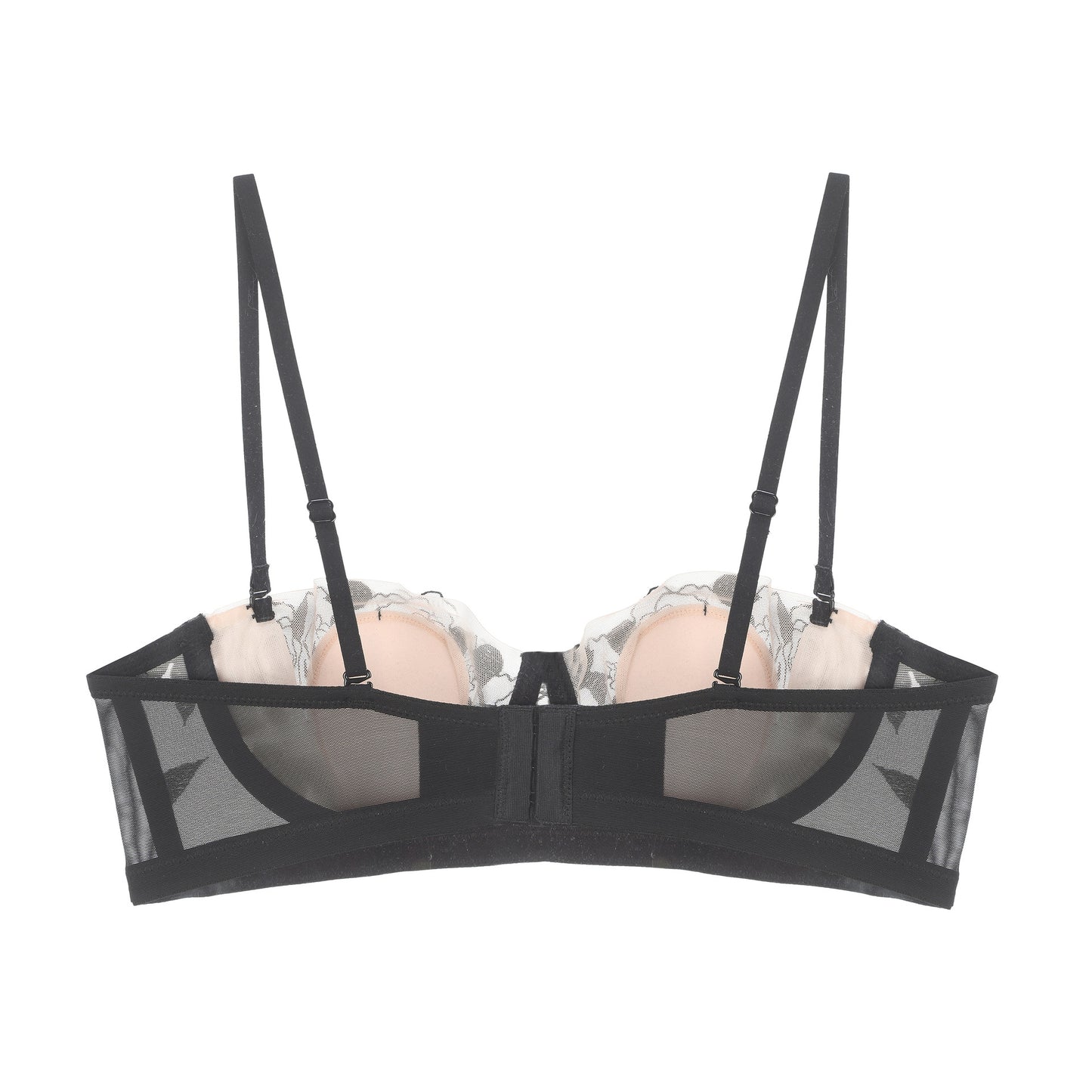 FREEDOMBEAUTY | French sexy rose half cup underwear rabbit ears breathable small chest lace thin women's suit bra