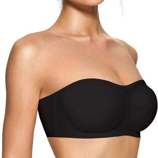 FREEDOMBEAUTY |OEAK Womens Strapless Bras Push Up Bandeau Bra Non Slip Wire