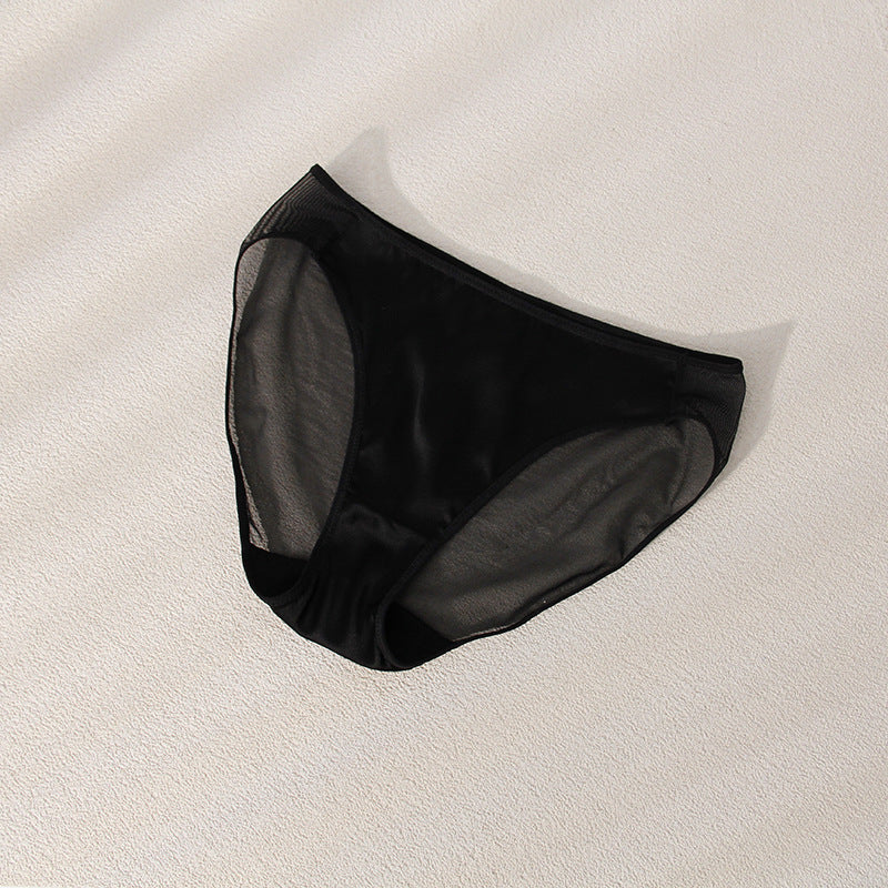 FREEDOMBEAUTY | mulberry silk underwear set sexy French triangle cup silk bra underwear women